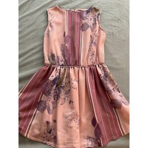 Vtg. Jennifer Gee Floral Sleeveless Tunic Style Top/ Mini Dress